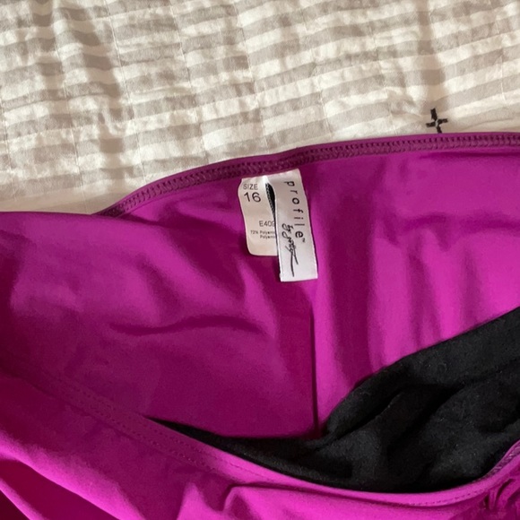 Profile By Gottex Magenta Swim Skirt 16 - Picture 3 of 6